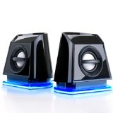 GOgroove BassPULSE 2MX USB Powered 2.0 Channel Computer Speakers for Apple Macbook Pro , Air / Toshiba / HP / Asus / Acer / Dell / Sony Vaio / Samsung & more Laptops / Desktops!