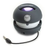 GOgroove SonaSPHERE 3.5mm Mini Portable Stereo Rechargeable Speaker with Enhanced Bass & Capsule Design for Smartphones , Tablets , Laptops , Portable DVD Players , MP3 Players & More