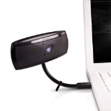 JLab USB Laptop Speakers - Portable, Compact, Travel Notebook Speaker for Windows PC and Mac - B-Flex X-Bass Hi-Fi Stereo USB Laptop Speaker - Black