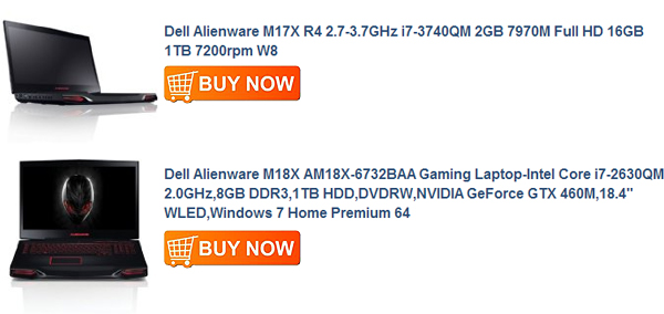 Dell Alienware M18X AM18X-6732BAA Gaming Laptop-Intel Core i7-2630QM 2.0GHz,8GB DDR3,1TB HDD,DVDRW,NVIDIA GeForce GTX 460M,18.4 wled,windows 7 home premium 64