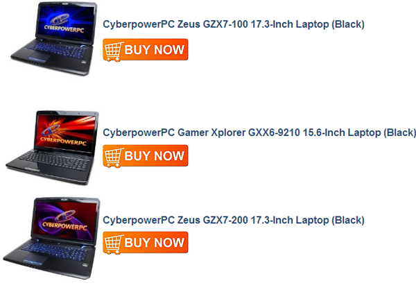 CyberpowerPC Zeus GZX7-100 17.3-Inch Laptop (Black)